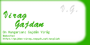 virag gajdan business card