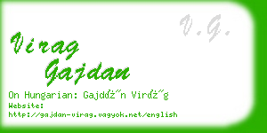 virag gajdan business card
